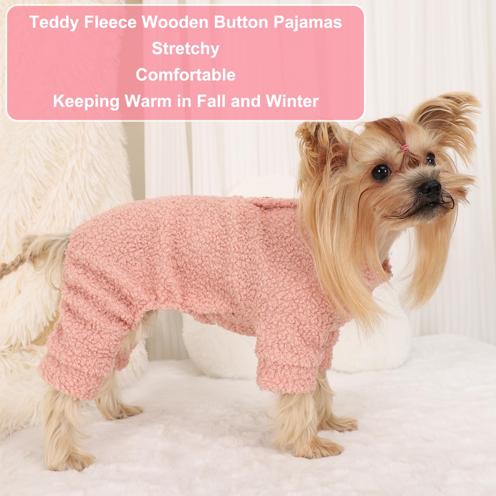 Dog Pajamas Small Sized Dog Boy Girl Valentine'S Day Small Dog Sweater Dog Clothes Fleece Puppy Clothes Jammies Dog Pjs Chihuahu